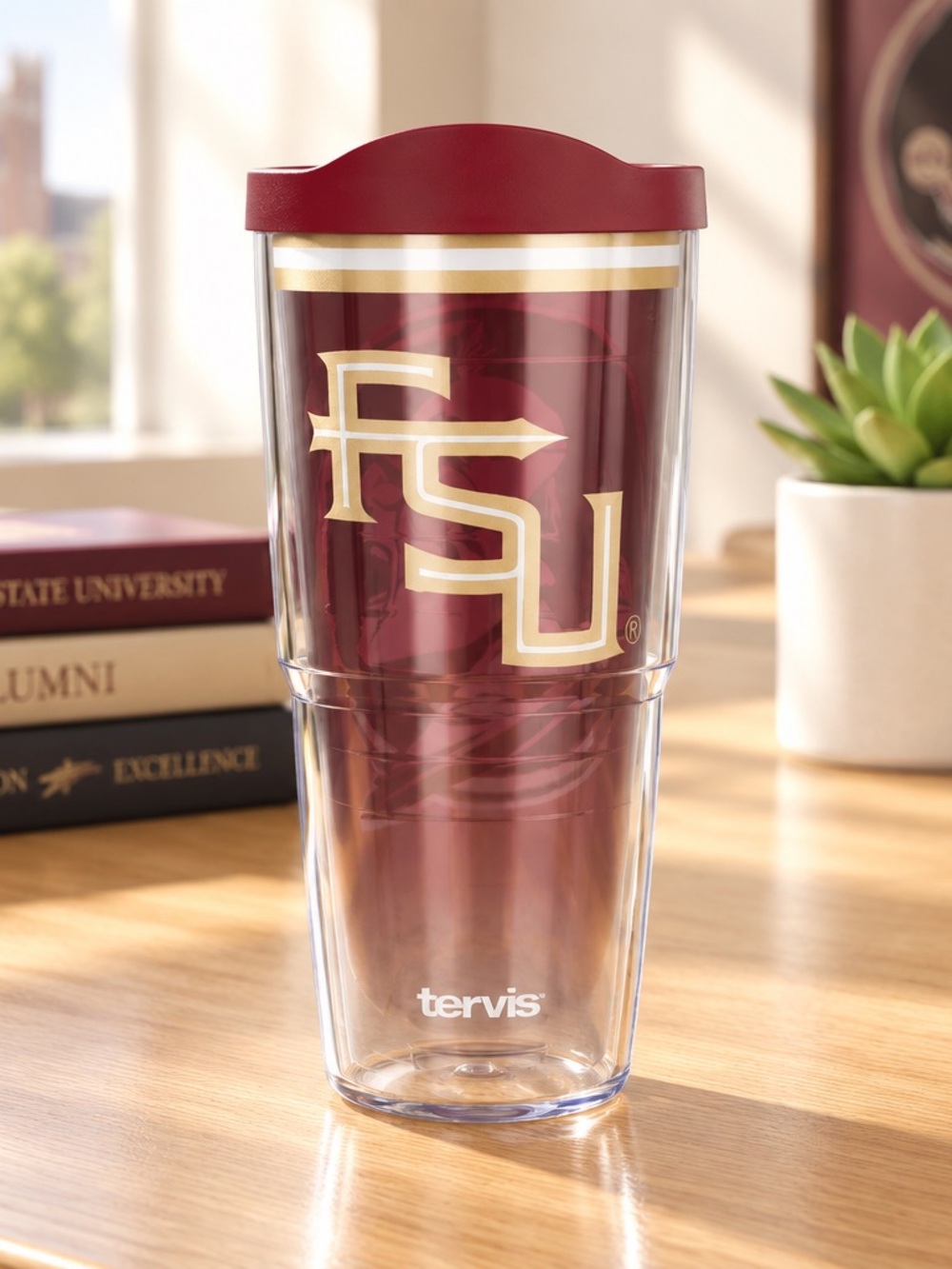 NWT Tervis Florida State University Seminoles 24 oz Classic Fan Tumbler